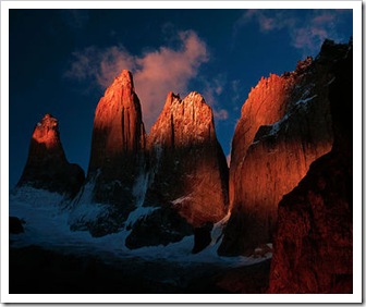 torres del paine, al amanecer